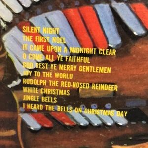 Vinyl vintage Organ and chimes for Christmas Magic fingers of merlin